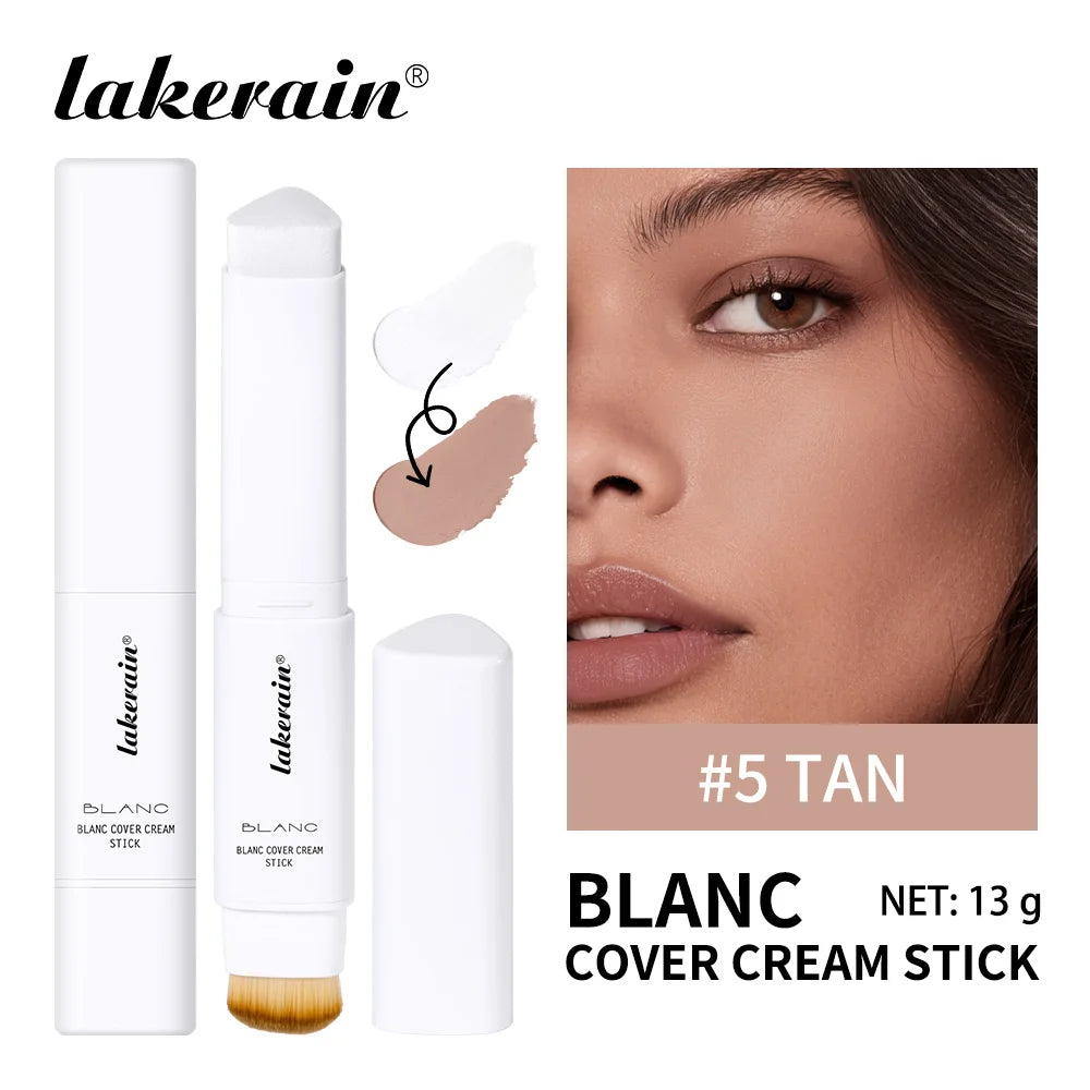 Color Changing Foundation Stick Buildable Coverage Natural Look for Daily Makeup Routine