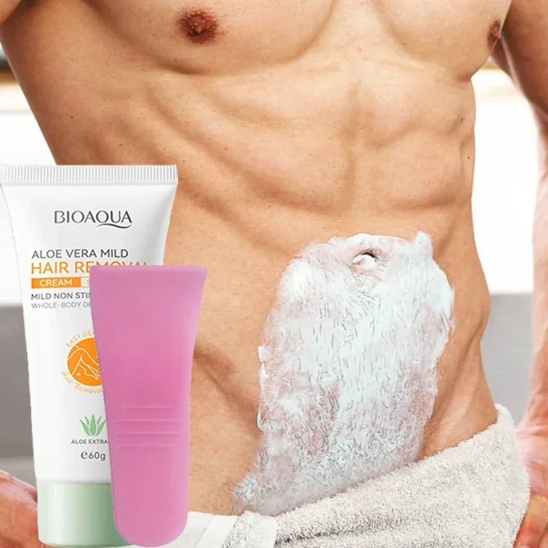 Hair Removal Cream Painless Aloe Vera Inhibitor for Women and Men Body Care