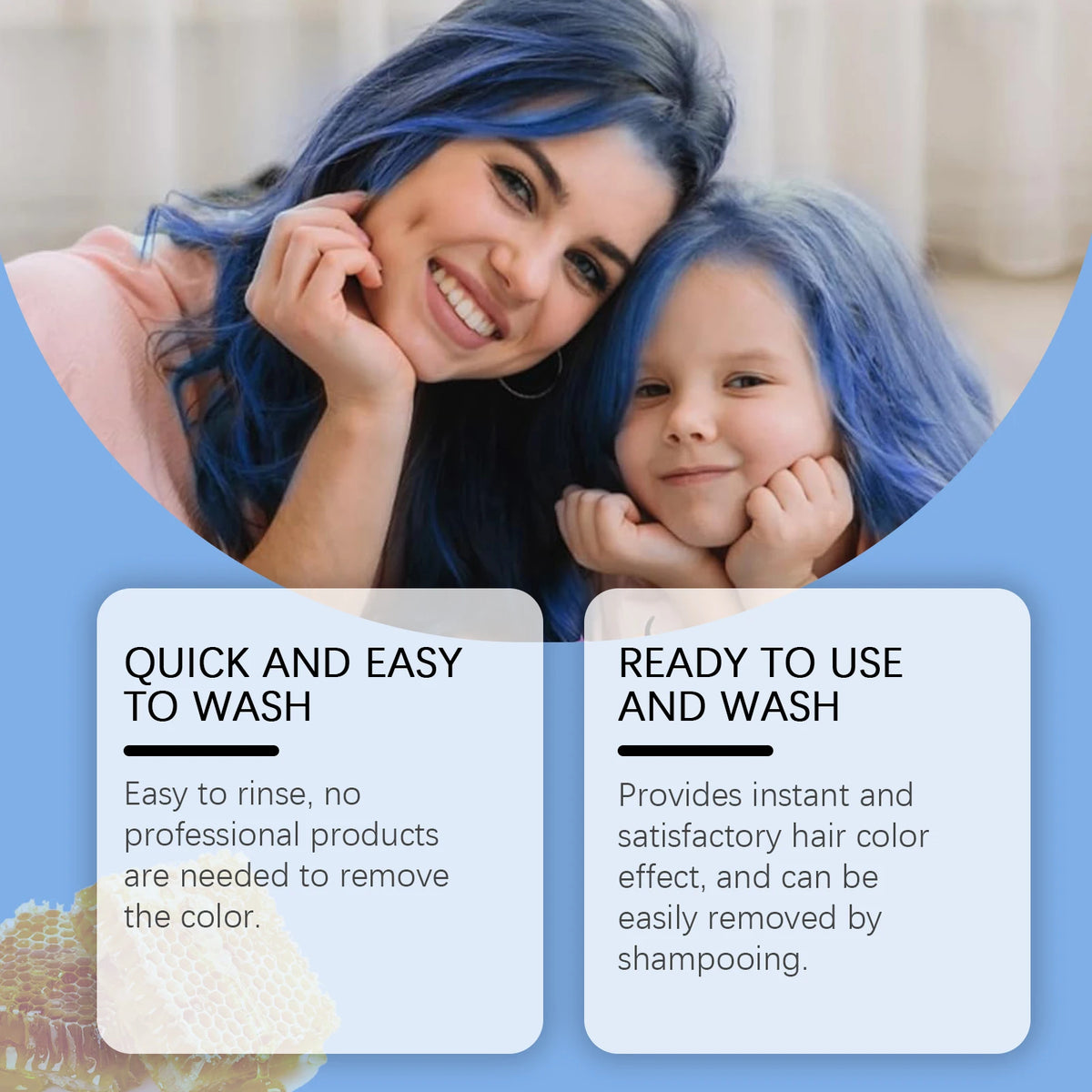 Temporary Hair Color Wax Vibrant Styling Paint for Kids Parties and Daily Fun Styling