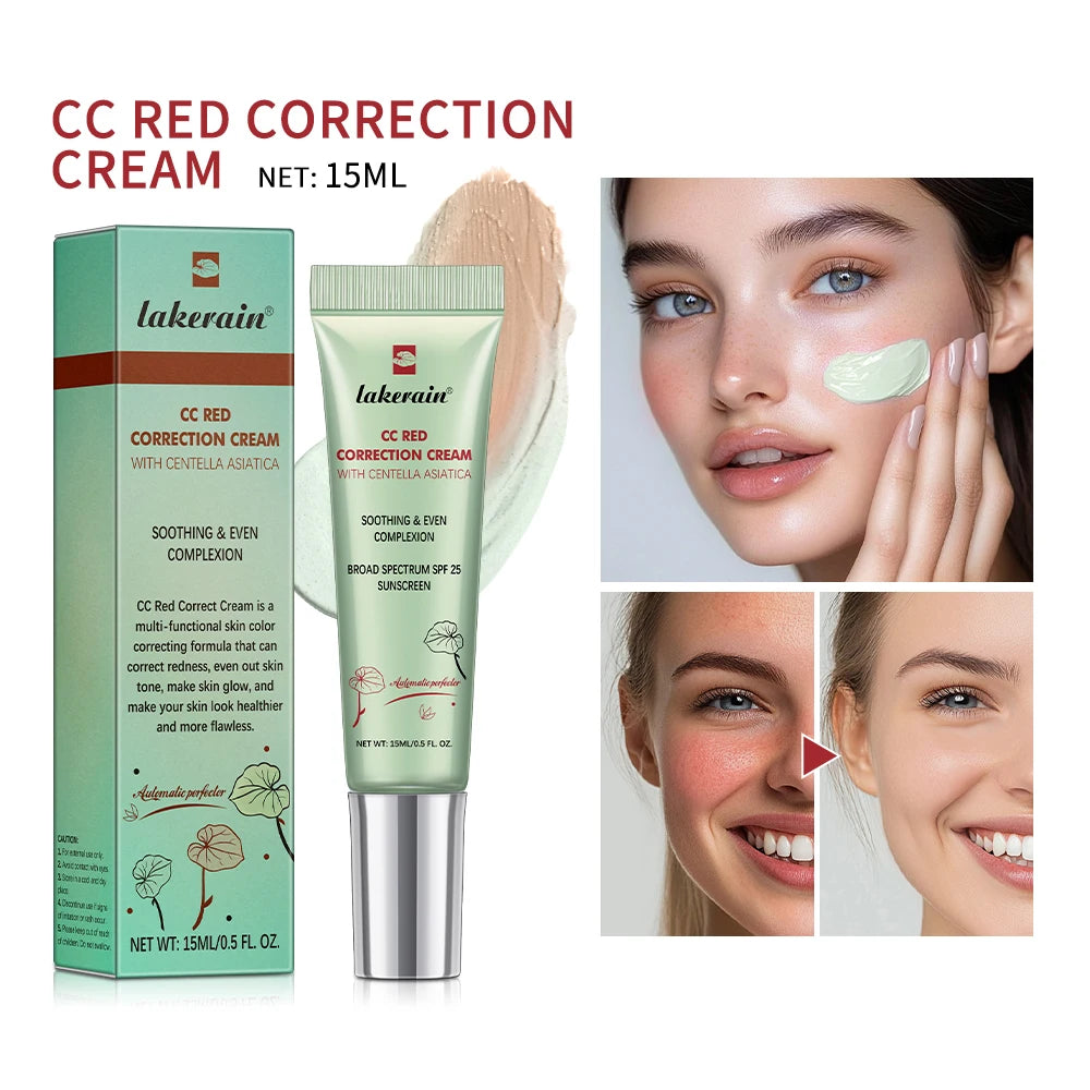 CC Correction Cream Face Primer Redness Neutralizing Foundation for Radiant Skin Daily Makeup