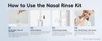 Electric Nasal Irrigator Portable Sinus Rinse Bottle for Adults at Home or Travel