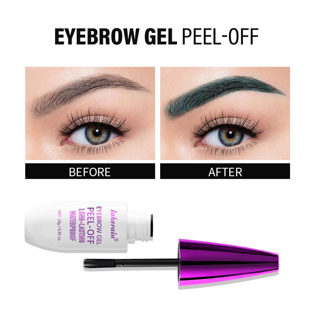 Eyebrow Gel Tint Peel Off Waterproof Brow Enhancer for Natural Long Lasting Daily Makeup