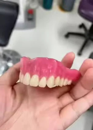 Denture Cosmetic Kit Realistic Upper Lower Teeth Set for Daily Smile Enhancement at Home