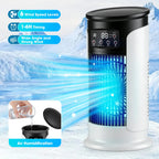 Portable Air Cooling Fan Six Speeds Humidifier for Desk and Home Office Use