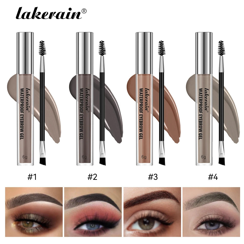 Waterproof Eyebrow Gel Set Long Lasting Tinted Makeup for Women Daily Beauty - 17
