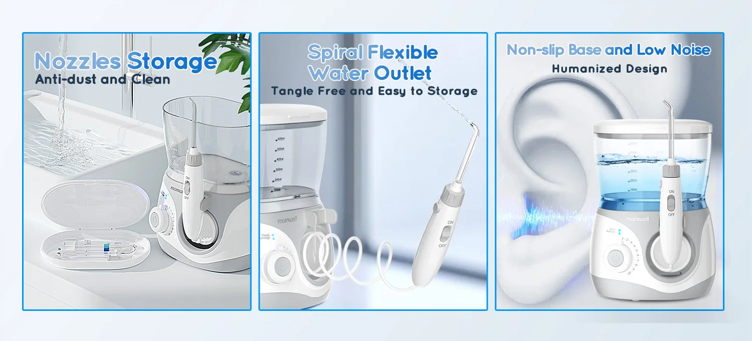 Electric Water Flosser Oral Irrigator with Multiple Tips for Adults at Home - 11