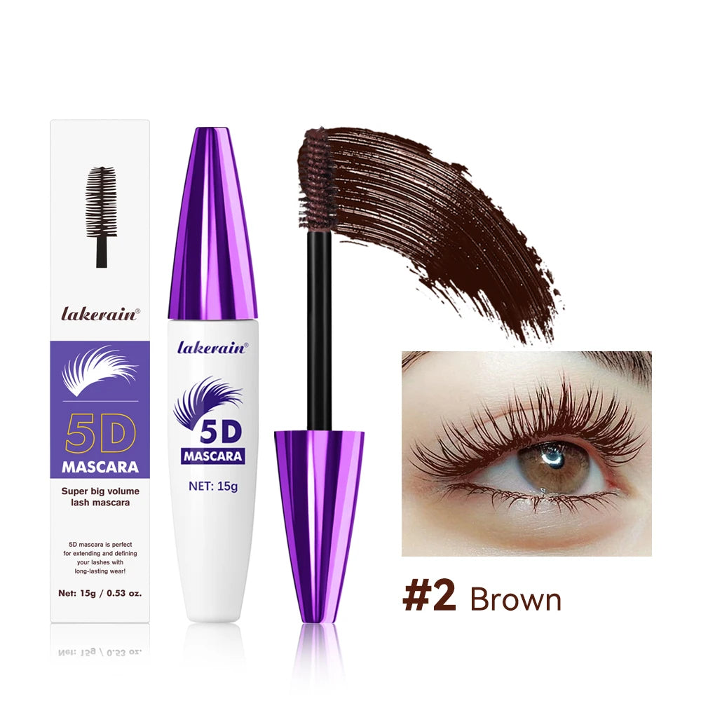 5D Mascara Waterproof Lengthening Volumizing Makeup for Everyday Use and Special Occasions