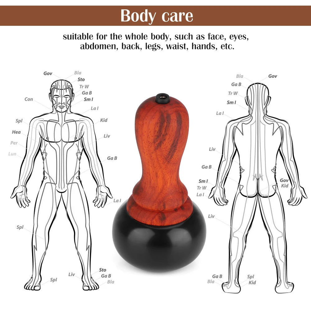 Electric Gua Sha Massager Hot Stone Therapy Tool for Body Relaxation at Home and Spa