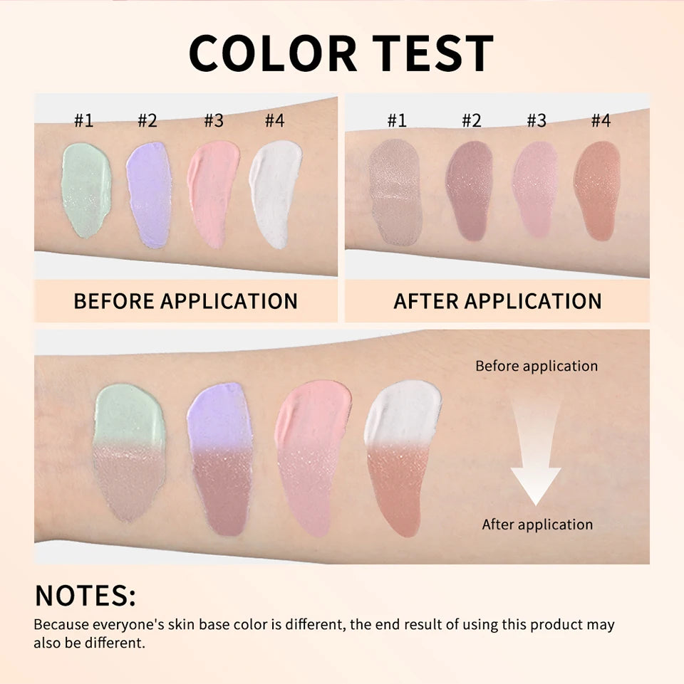 Color Changing Foundation Moisturizing Concealer for Even Skin Toning Daily Makeup Routine