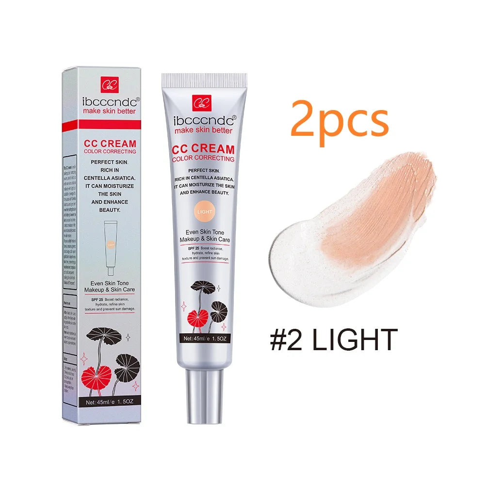 Color Correcting CC Cream Moisturizing Foundation for Flawless Daily Makeup and Sun Protection