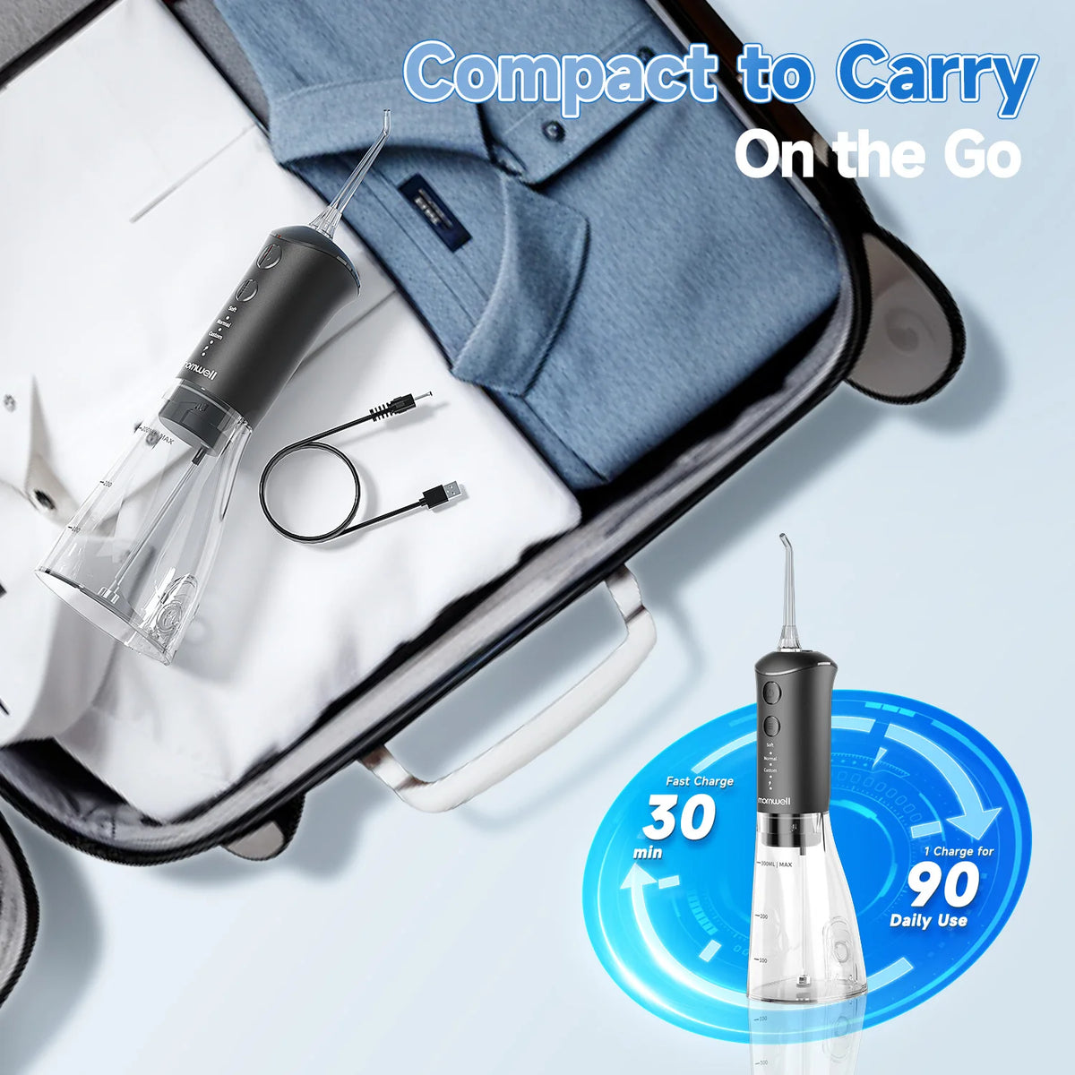Oral Irrigator and Electric Toothbrush Combo Teeth Cleaning Kit for Adults at Home