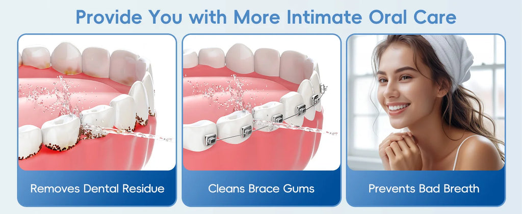 Portable Water Flosser Rechargeable Oral Irrigator for Adults at Home or Travel