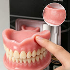 Moldable Silicone Denture Set Natural False Teeth for Instant Smile Improvement at Home Use