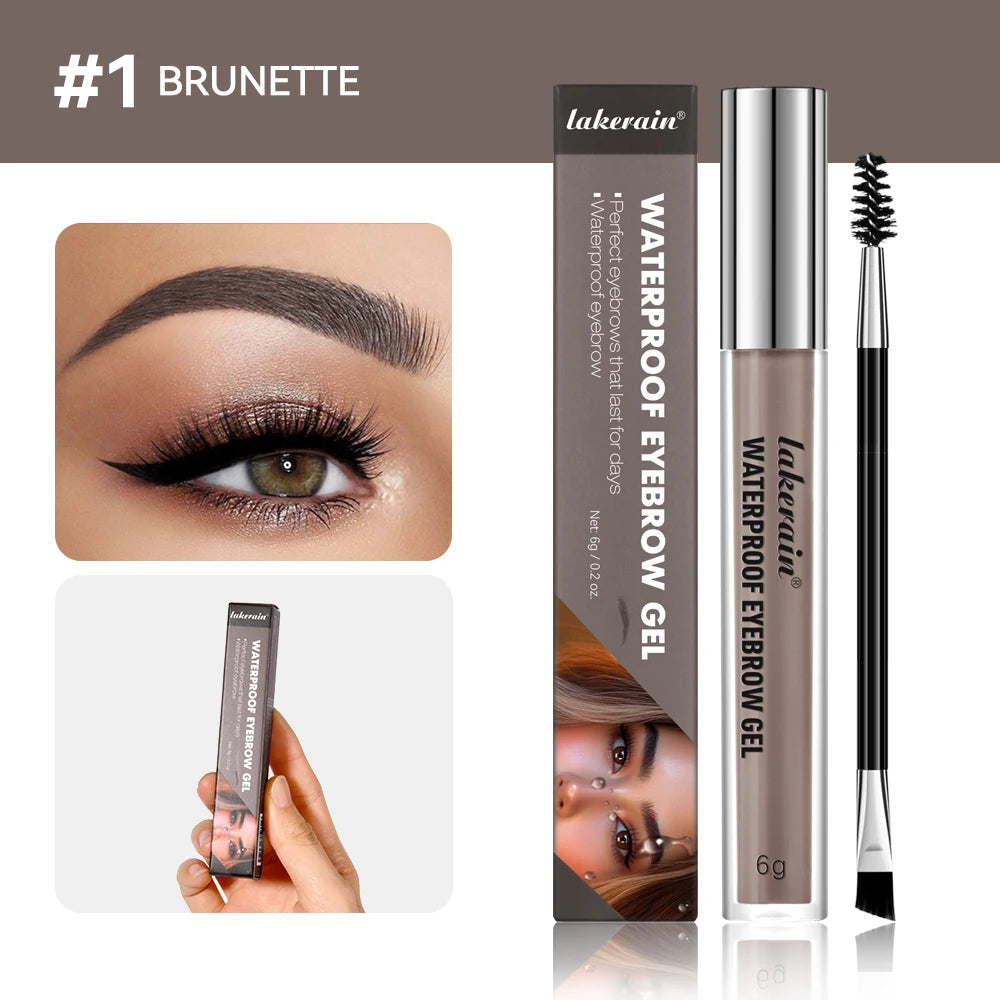 Waterproof Eyebrow Gel Set Long Lasting Tinted Makeup for Women Daily Beauty - 18