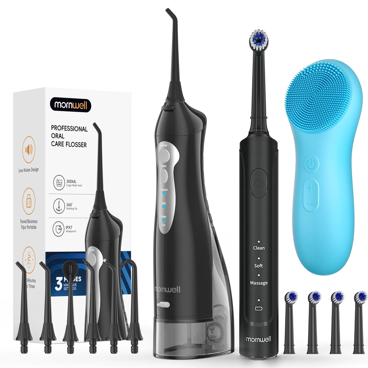 Professional Oral Clean Kit Water Flosser Electric Toothbrush for Adults Home Travel