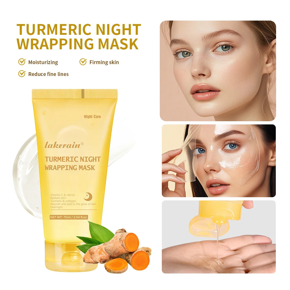 Collagen Night Wrapping Mask Peel Off Anti Aging Treatment for Women at Night