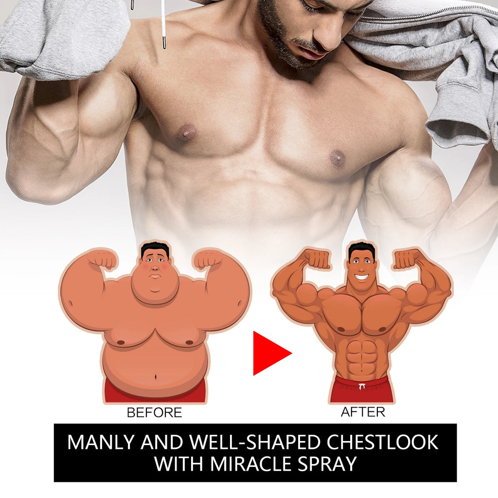 Gynecomastia Removal Spray Fat Reduction Muscle Shaping for Men at Home