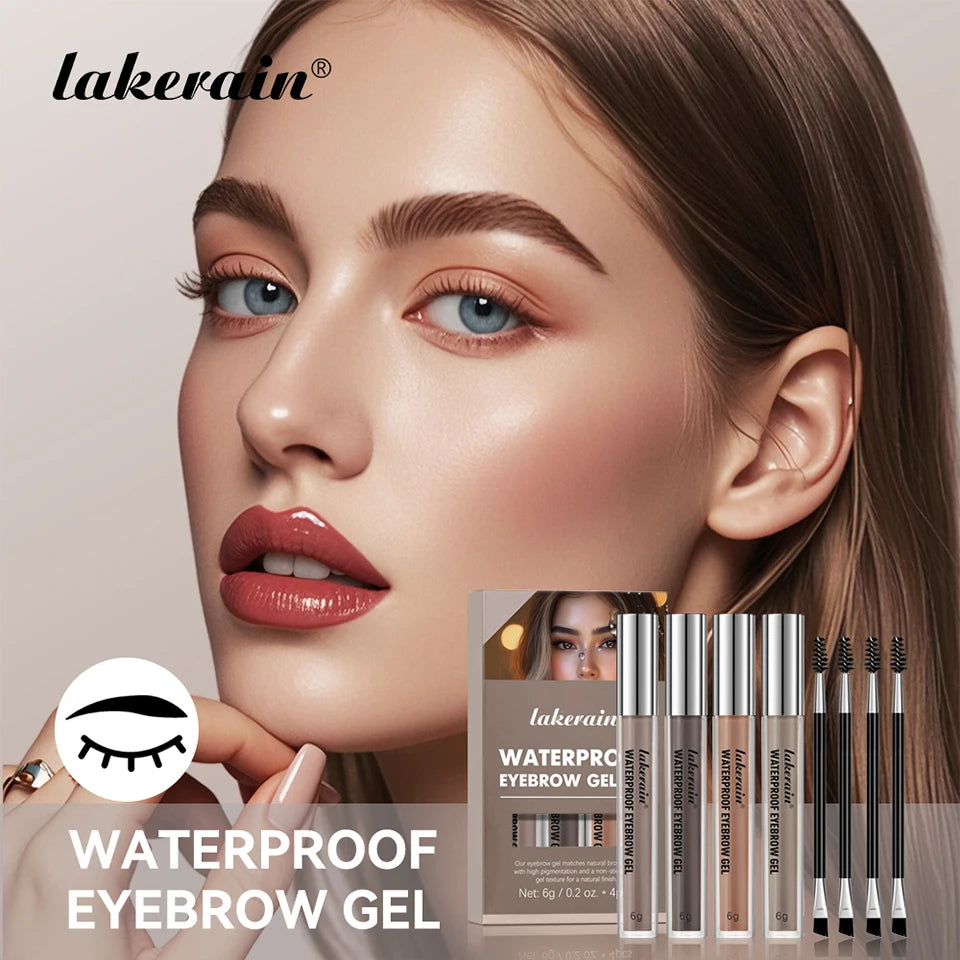 Waterproof Eyebrow Gel Set Long Lasting Tinted Makeup for Women Daily Beauty