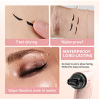 Eyeliner Stamp Waterproof Winged Tool for Beginners and Quick Makeup Routine Professionals