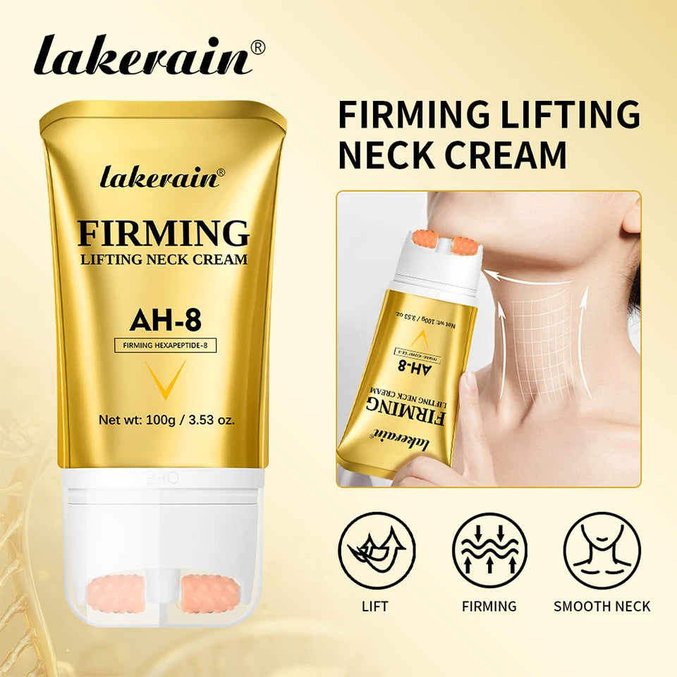 Firming Neck Cream with Roller Anti Aging Moisturizer for Women at Night