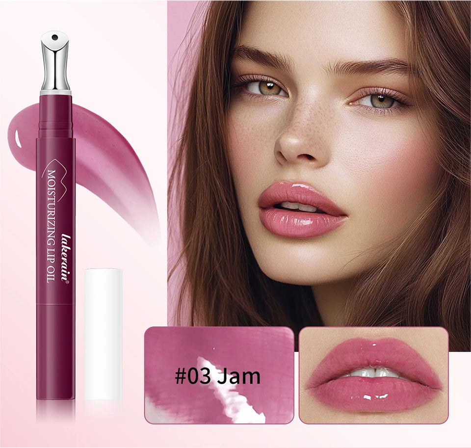 Moisturizing Lip Oil Hydrating Serum for Smoothing Dry Lips and Daily Lip Care Routine