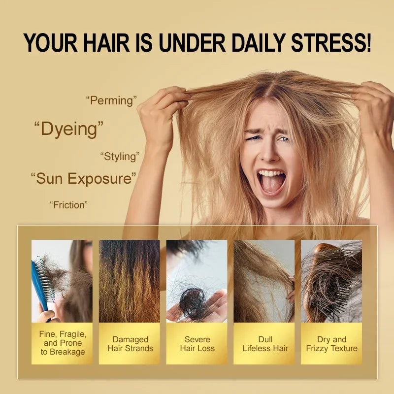 Amino Acid Hair Oil Nourishing Treatment for Smooth Shiny Hair and Heat Protection - 4