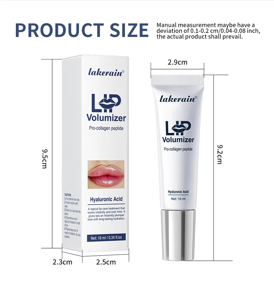 Lip Volumizer Serum Deep Hydration Moisturizing Gloss for Fuller Looking Lips Everyday Use