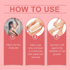 Depilatory Wax Strips Hair Removal for Smooth Skin Legs and Underarms at Home SPA Experience