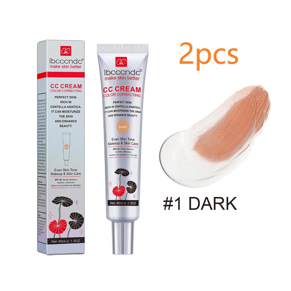 Color Correcting CC Cream Moisturizing Foundation for Flawless Daily Makeup and Sun Protection