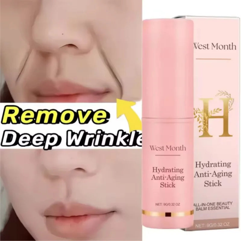 Collagen Anti Aging Moisturizing Stick Wrinkle Removing Balm for Women and Daily Skincare