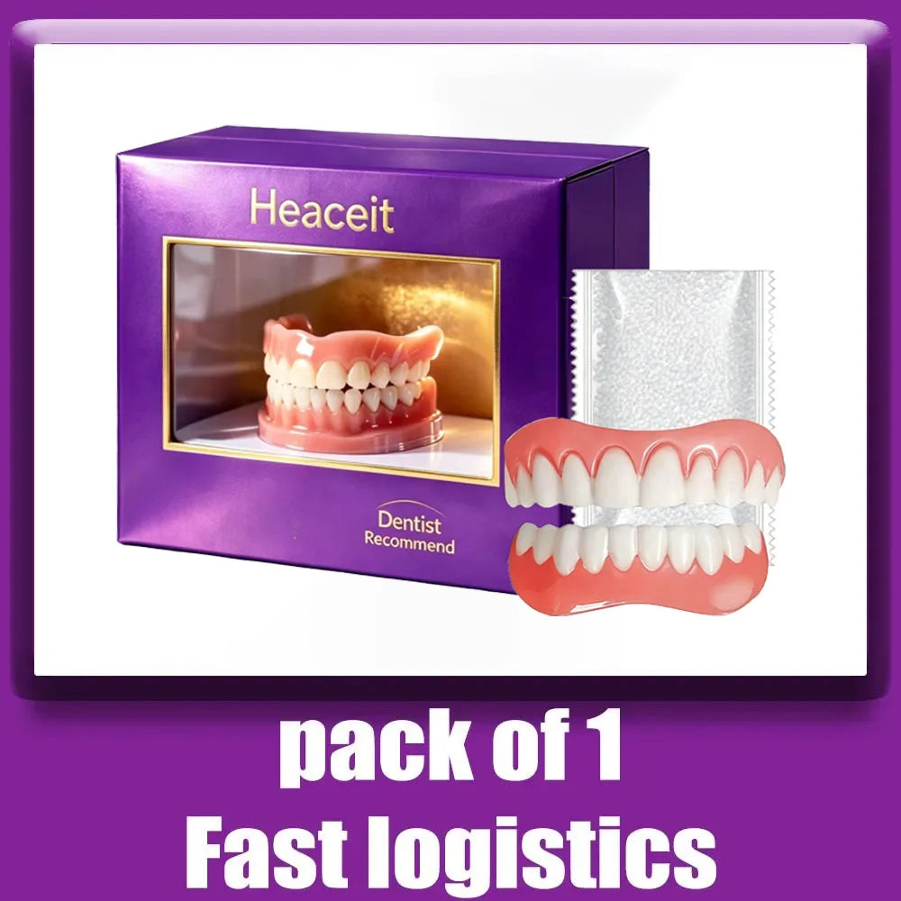 Cosmetic Dentures Lifelike False Teeth Silicone Smile Beauty for Adults at Home Daily Use