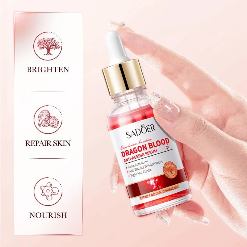 Dragon Blood Face Serum Anti Aging Moisturizing Essence for Smooth Radiant Skin Daily Care