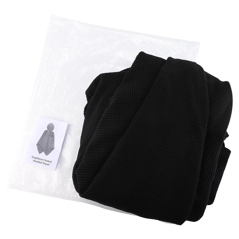 Wearable Graphene Heated Shawl Electric Warming Blanket for Home and Office Winter Comfort