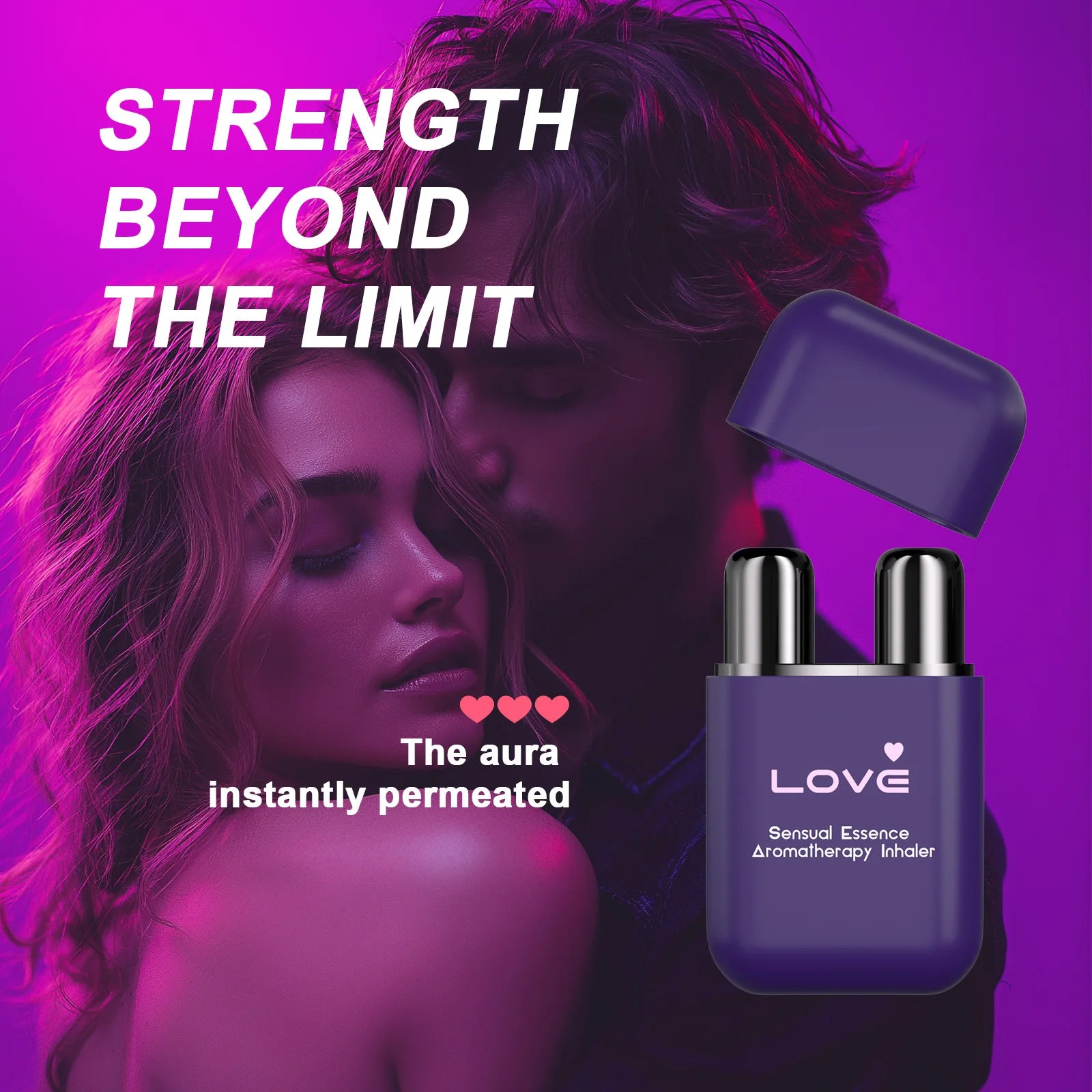 Double Hole Vitality Energy Stick Natural Aromatherapy Inhaler for Men on the Go Daily Relief - 6