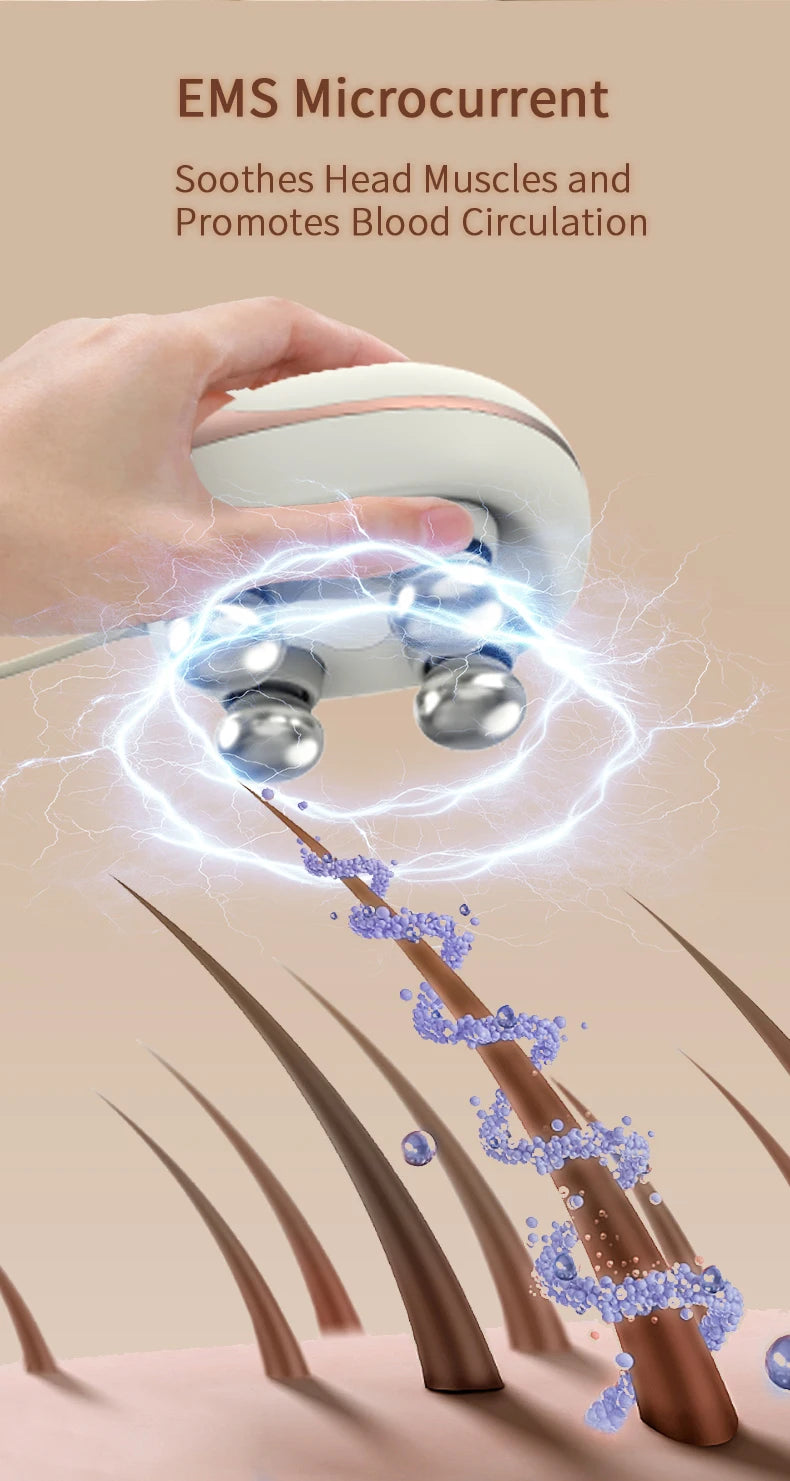 Scalp Massager Cordless Electric Head Scrubber for Deep Cleansing Relaxation at Home