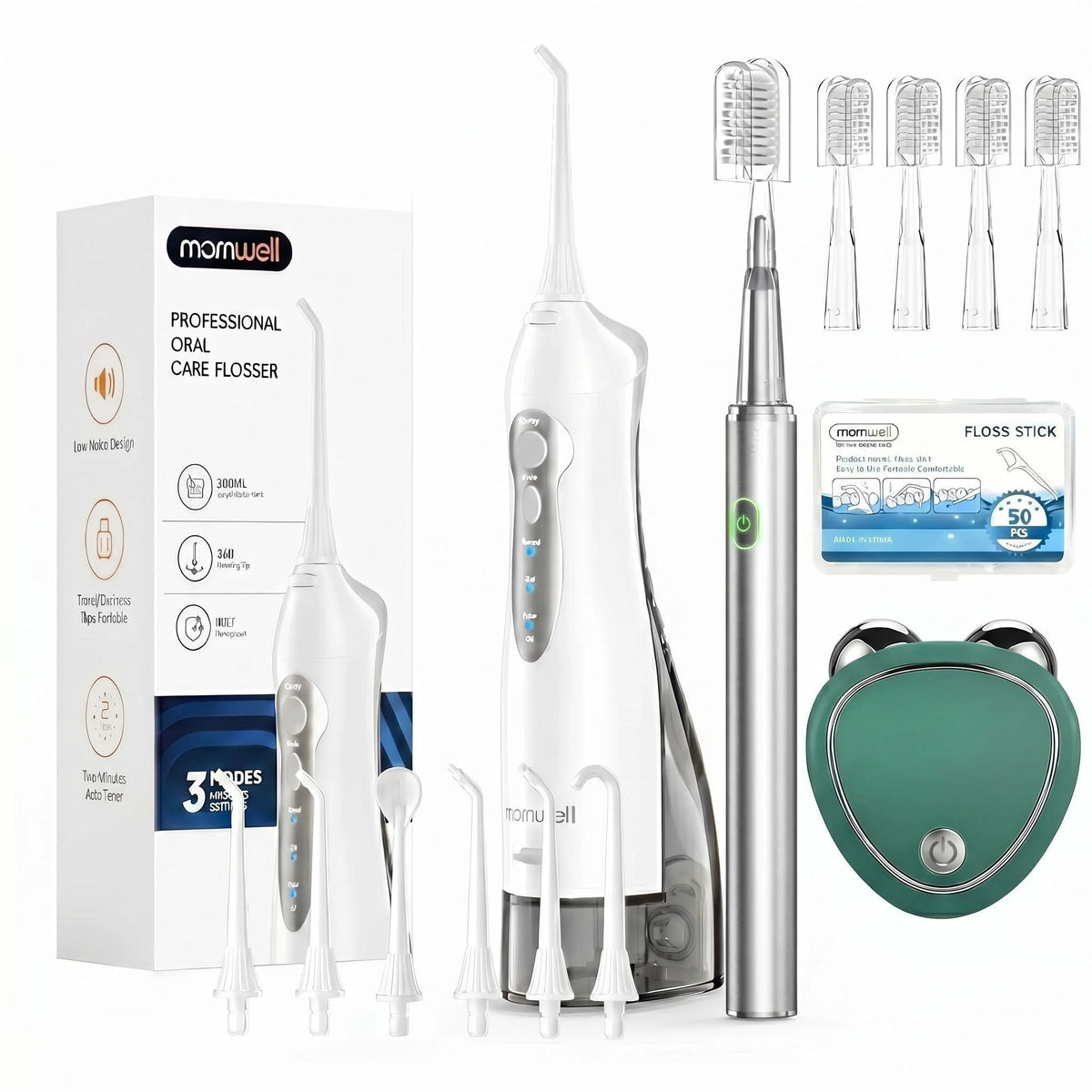 Professional Oral Care Kit Electric Toothbrush Water Flosser for Healthy Gums and Teeth Home