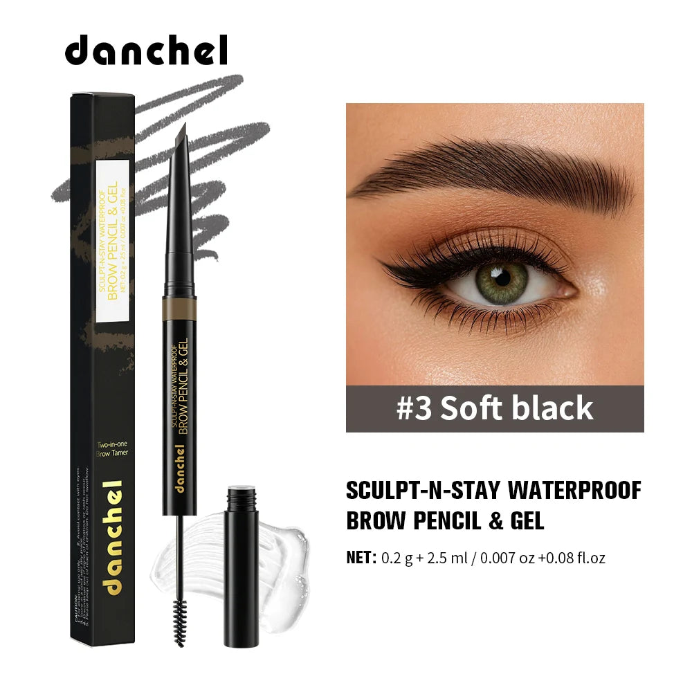 Waterproof Brow Pencil and Gel Smudge Proof Eyebrow Makeup for Women Daily Beauty Routine - 22