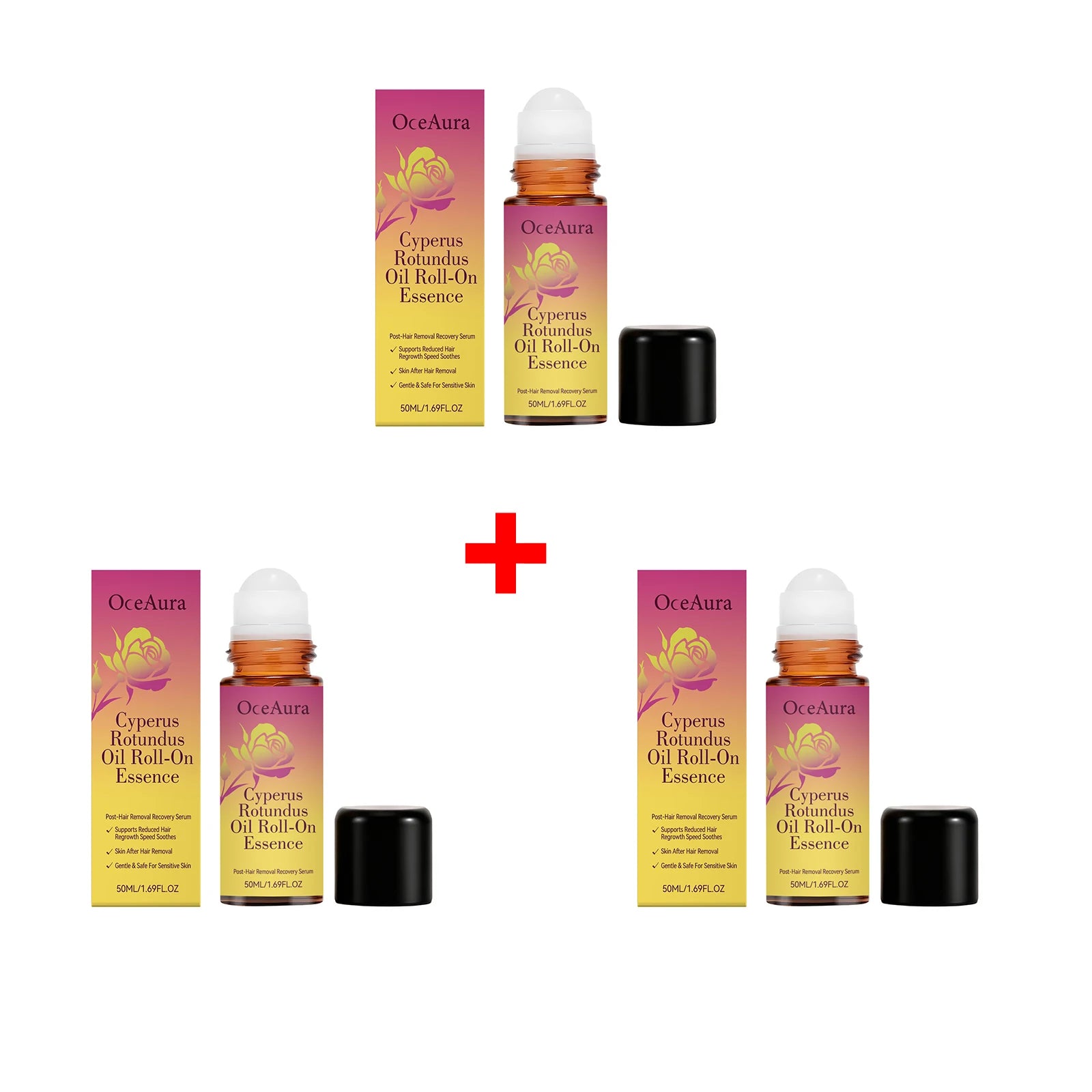 Cyperus Rotundus Roll On Essence Soothing Skin Repair for Women After Hair Removal Routine - 14