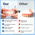 Handmade Silicone Dentures Realistic Simulation Teeth for Daily Wear and Natural Looking Smile