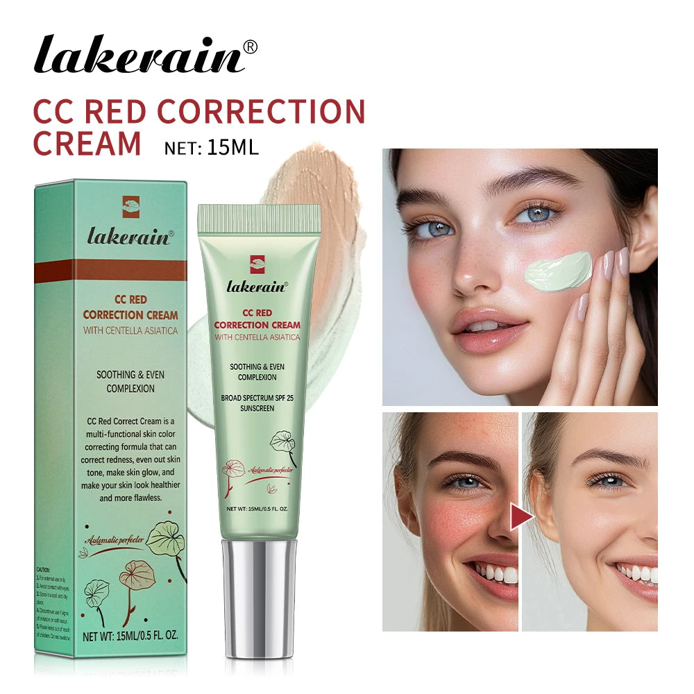 Color Correcting CC Cream Moisturizing Foundation for Flawless Daily Makeup and Sun Protection