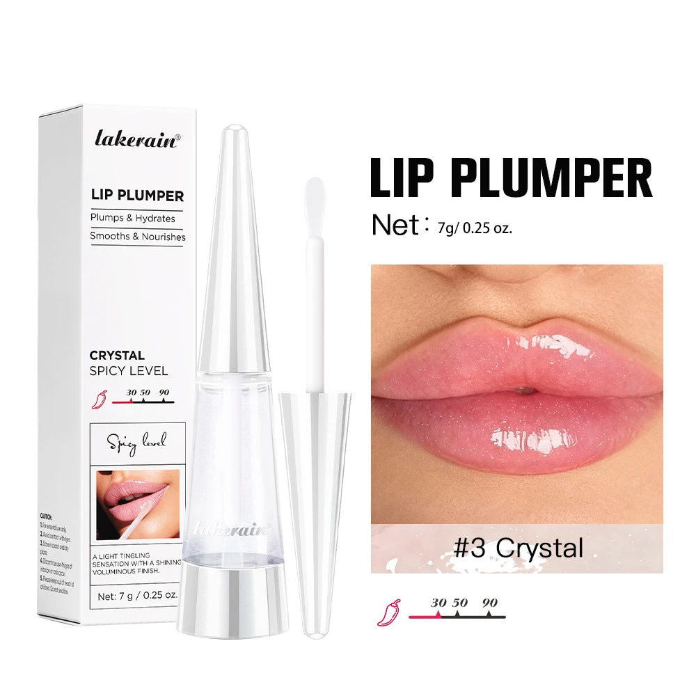 Lip Plumper Serum Deep Hydration High Shine Gloss for Fuller Looking Lips Daily Beauty Routine - 24