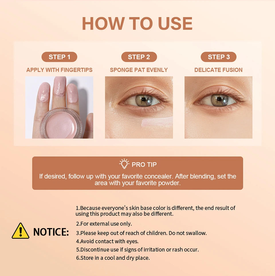 Under Eye Brightener Concealer for Dark Circles Natural Coverage for Women Daily Makeup
