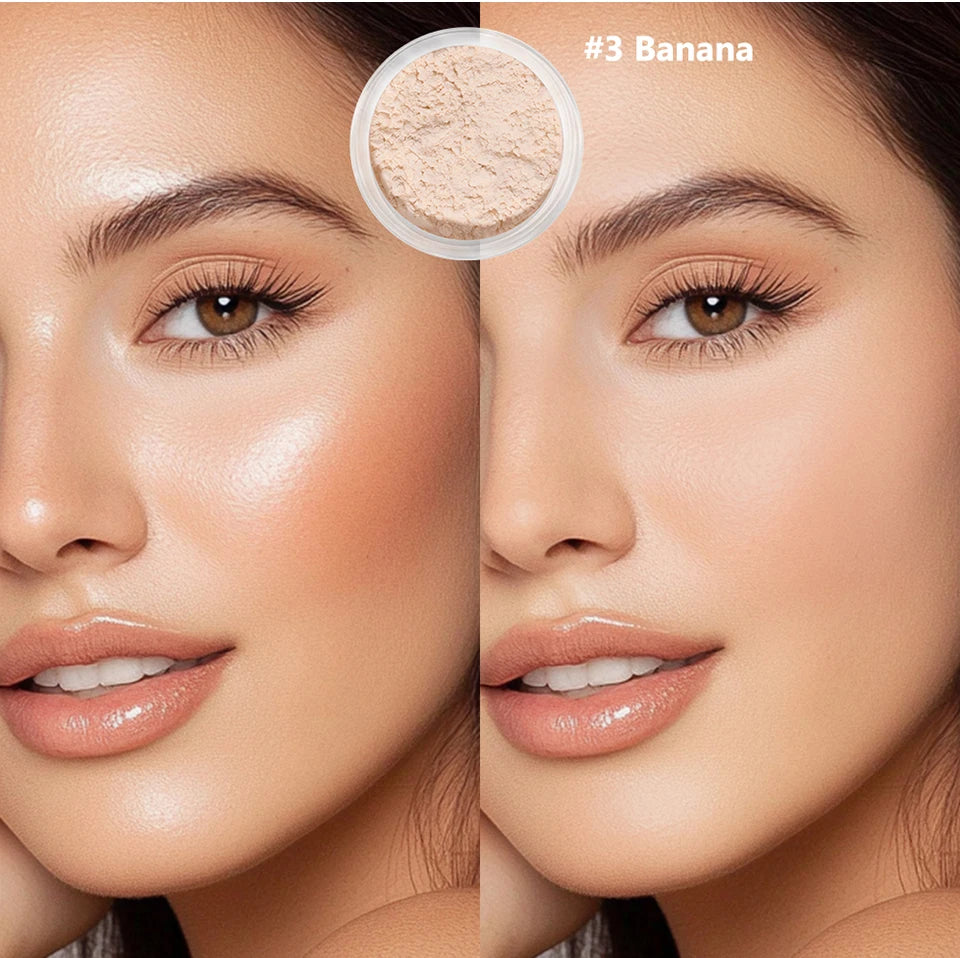 Loose Baking Setting Powder Oil Control Matte Finish for Women for Daily Makeup Routine