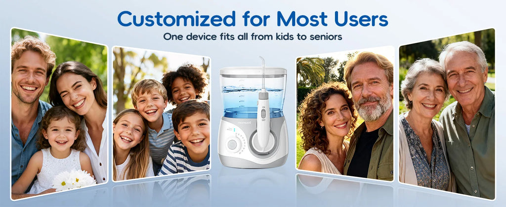 Electric Water Flosser Oral Irrigator with Multiple Tips for Adults at Home
