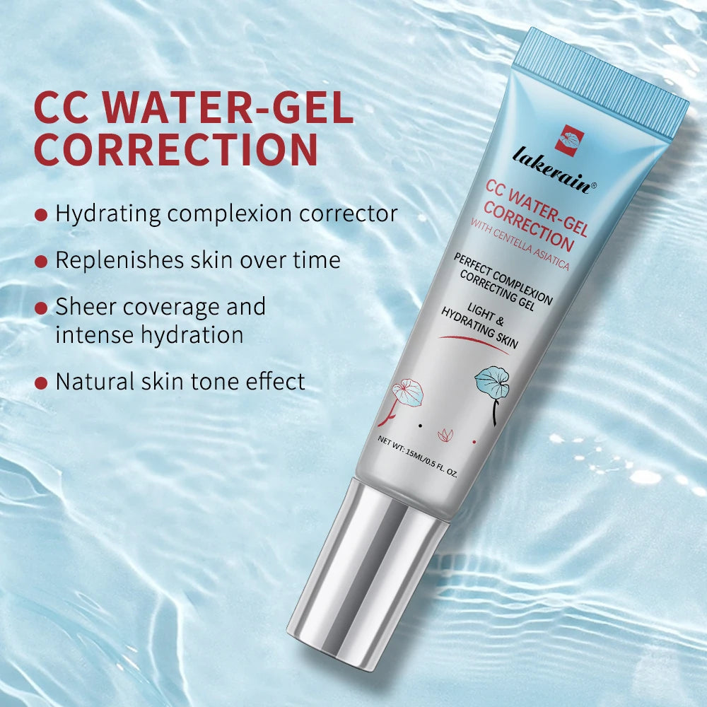 CC Water Gel Correction Cream Hydrating Foundation for Natural Glow and Daily Face Makeup