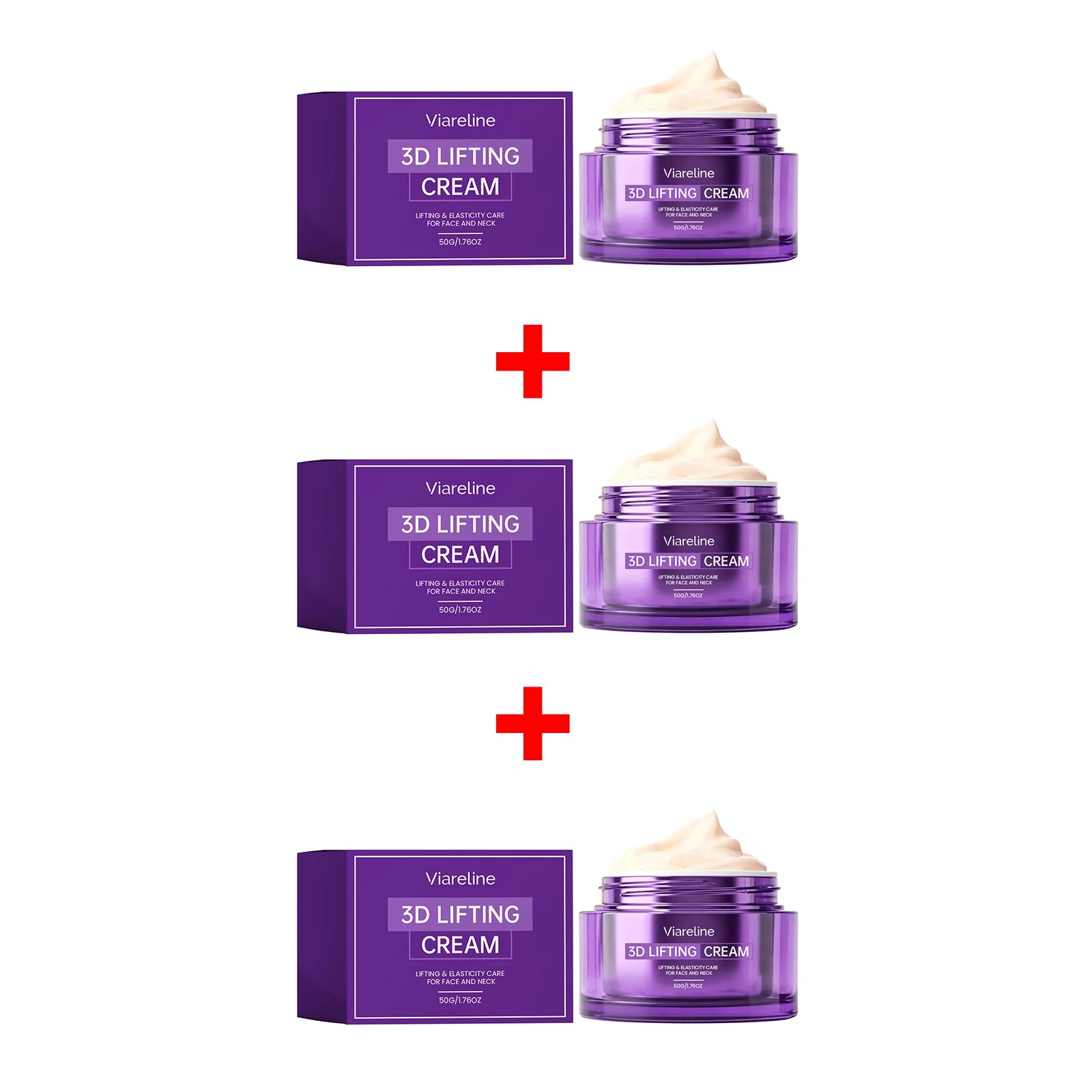 3D Lifting Cream Firming Moisturizer for Face and Neck Smoothing Fine Lines for Daily Skin Care - 15