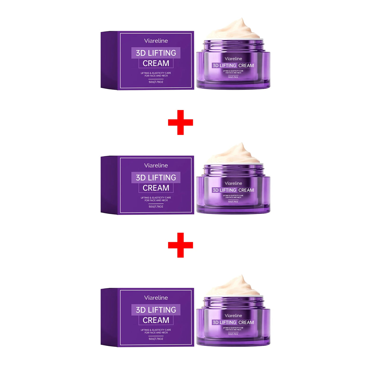 3D Lifting Cream Firming Moisturizer for Face and Neck Smoothing Fine Lines for Daily Skin Care