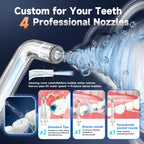 Electric Toothbrush Water Flosser Combo Oral Care Kit for Adults at Home
