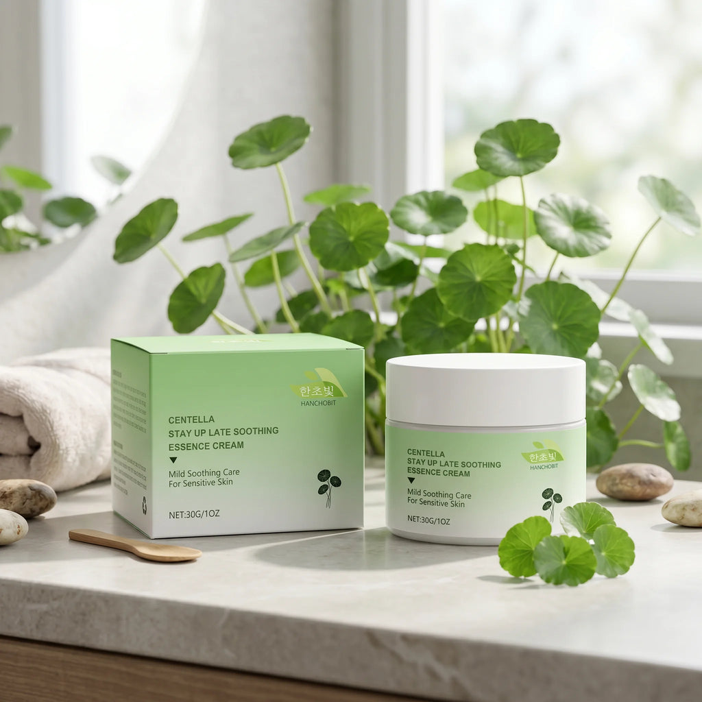 Centella Asiatica Soothing Cream Reduce Redness Calming Moisturizer for Sensitive Face Daily