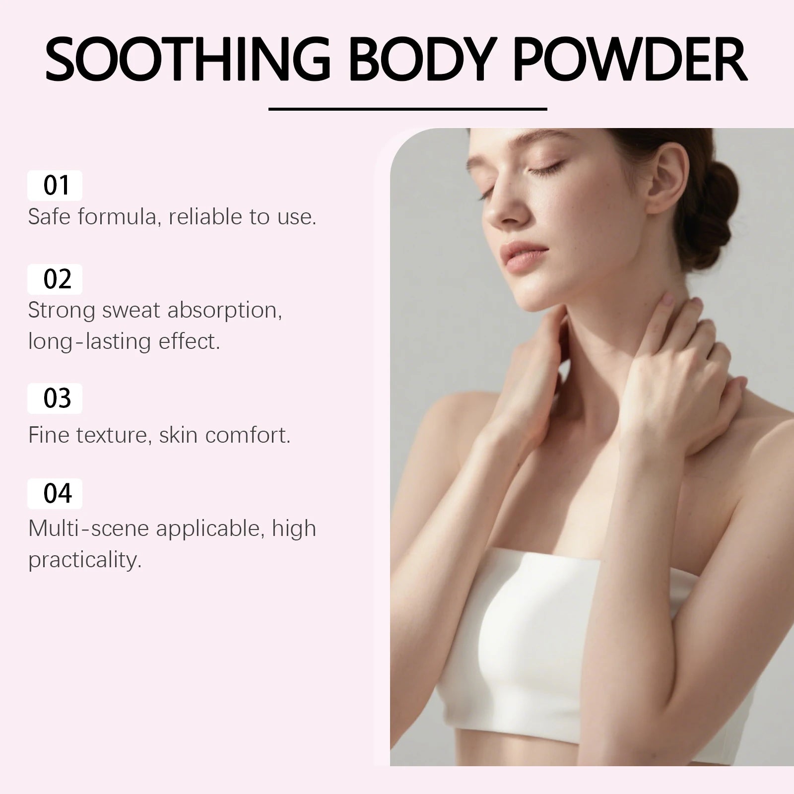 Comfort Powder Sweat Wicking Body Dust for Men and Women in Hot Summer and Daily Exercise - 5